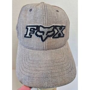 FOX Racing Flexfit Kincayde Hat Cap Brown Black Embroidered Logo  SZ S/M